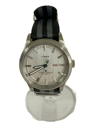 【中古】TIMEX◆自動巻腕時計/アナログ/ステンレス/SLV/BLK【服飾雑貨他】 【中古】TIMEX◆自動巻腕時計/アナログ/ステンレス/SLV/BLK【服飾雑貨他】