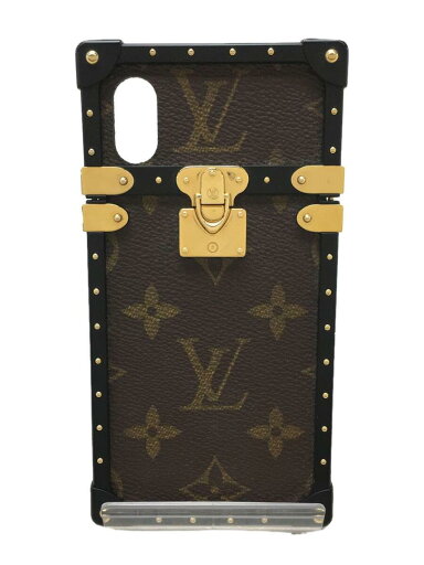 【中古】LOUIS VUITTON◆アイ・トランクIPHONEX_モノグラム_BRW/PVC/BRW/レディース【服飾雑貨他】 【中古】LOUIS VUITTON◆アイ・トランクIPHONEX_モノグラム_BRW/PVC/BRW/レディース【服飾雑貨他】