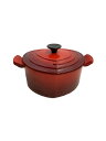 【中古】LE CREUSET◆ココット ダムール/ループ/チェリーレッド/鍋/容量:2L/RED【キッチン用品】