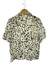 【中古】AKIRA NAKA◆24SS/Oblivion shirts/2/レーヨン/WHT/ドット/AS2433-WH/襟汚れ有【レディースウェア】