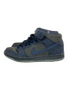 【中古】NIKE SB◆Dunk Mid Obsidian Navy Blue/2012/27cm//314383-444【シューズ】