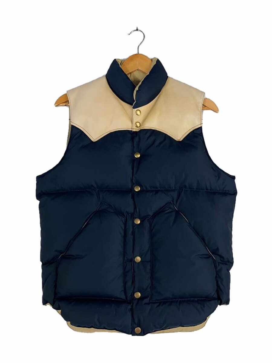 【中古】Rocky Mountain Featherbed◆ダウンベスト/38/ナイロン/ネイビー/450-492-01【メンズウェア】