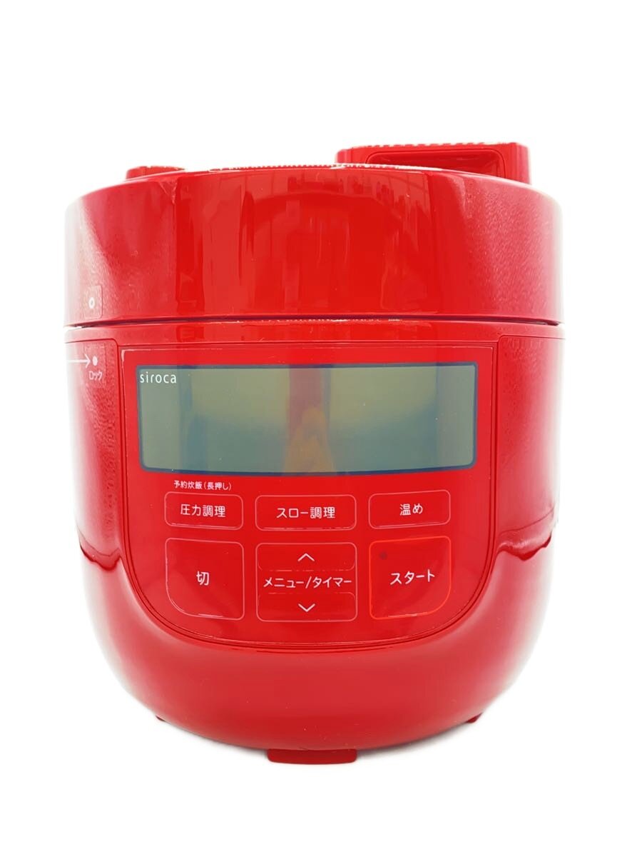 【中古】siroca(Auc Sale)◆電気調理鍋 SP-D131 レッド【家電・ビジュアル・オーディオ】