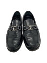 【中古】LOUIS VUITTON◆ローファー/BLK/5 2/1【シューズ】