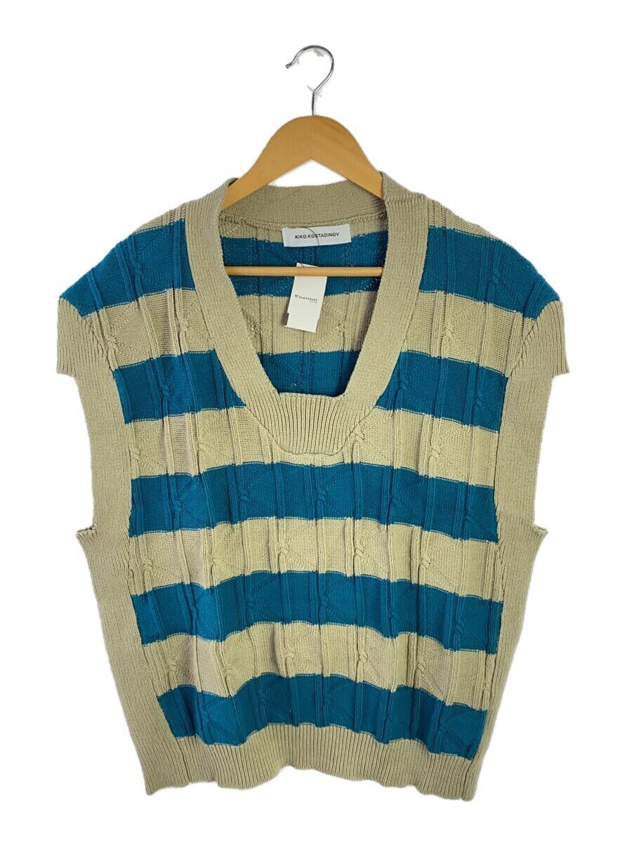 【中古】Kiko Kostadinov◆Merli Twinset cotton vest/48/コットン/BEG/無地/00162024//【メンズウェア】