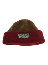 【中古】Brain Dead◆ニットキャップ/--/ポリエステル/ブラウン/メンズ/Marker Stamp Sherpa Beanie【服飾雑貨他】