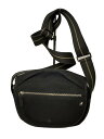 【中古】agnes b VOYAGE◆フラップショルダー/ショルダーバッグ/コットン/ブラック/SNR-03/【バッグ】