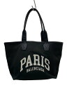 【中古】BALENCIAGA◆トートバッグ/キャンバス/BLK/692068【バッグ】