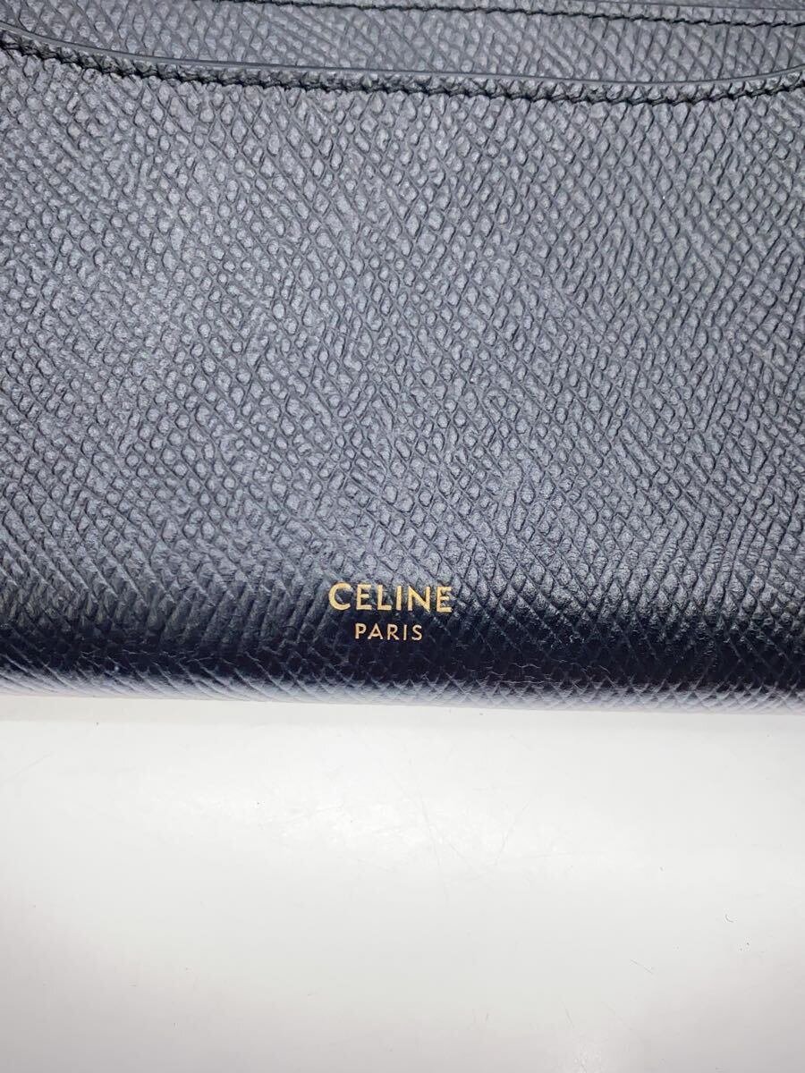 【中古】CELINE◆長財布/--/ブラック/無地/レディース//【服飾雑貨他】