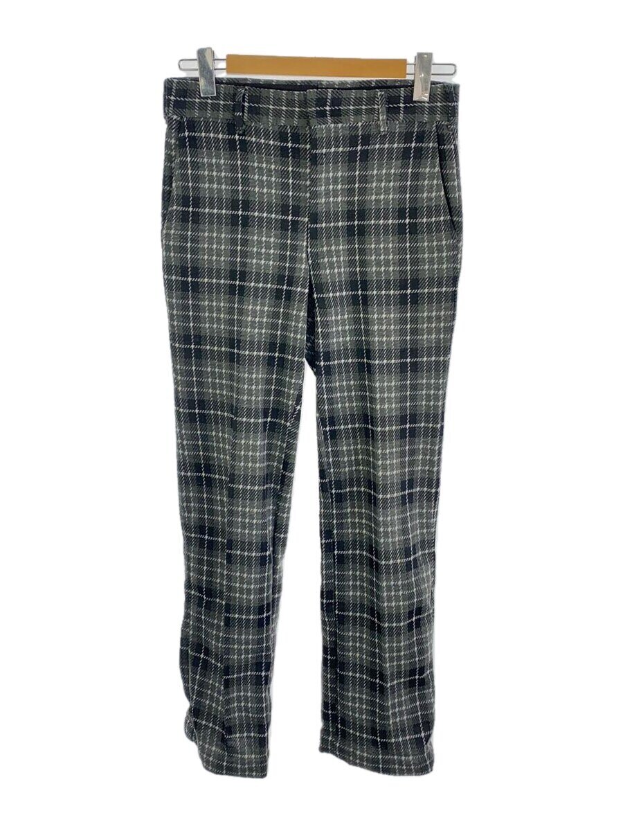 【中古】Lee◆スラックスパンツ/--/--/BLK/チェック【メンズウェア】
