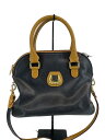 【中古】LANCEL◆ハンドバッグ/レザー/BLK/無地【バッグ】
