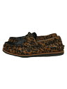 【中古】Timberland◆×WACKO MARIA/22SS/CLASSIC BOAT 2EYE/27.5cm/ブラウン/レザー【シューズ】