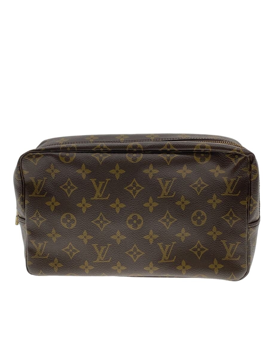 【中古】LOUIS VUITTON◆トゥルース・トワレット28_モノグラム・キャンバス/PVC/BRW【バッグ】