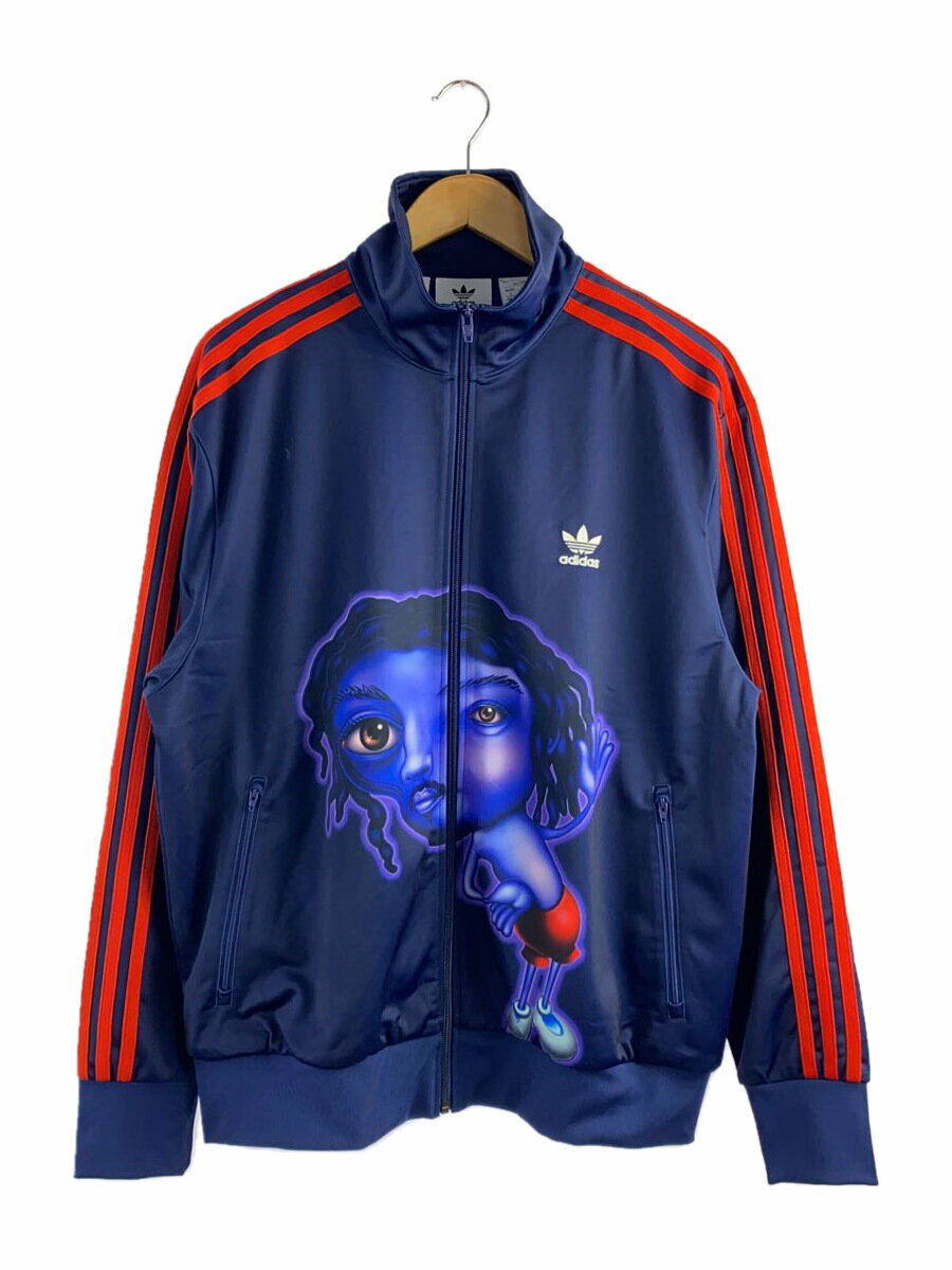 【中古】adidas◆ジャケット/3L/ポリエステル/BLU/h66305【メンズウェア】