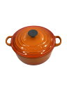 【中古】LE CREUSET◆鍋/容量:2L/サイズ:26cm/ORN【キッチン用品】
