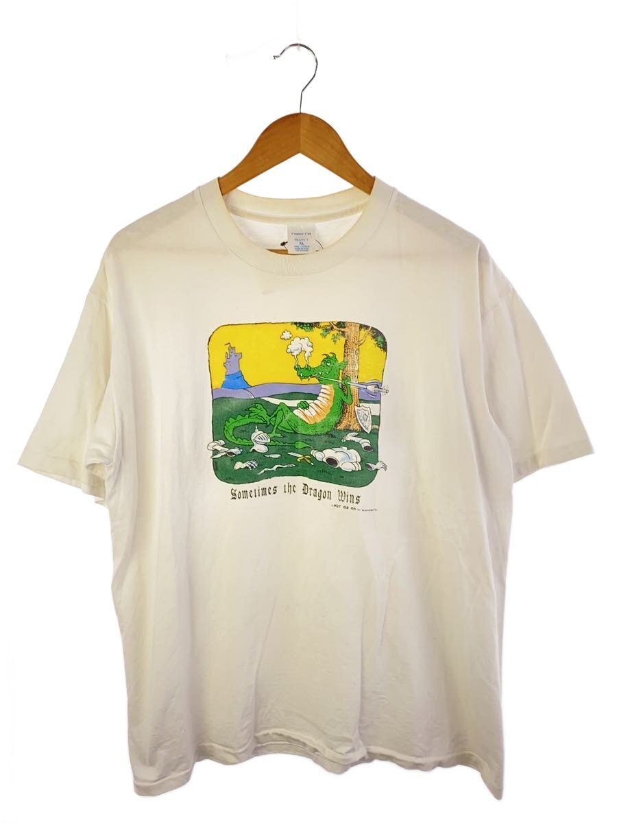CENTER CUT/Tシャツ/XL/コットン/WHT/無地