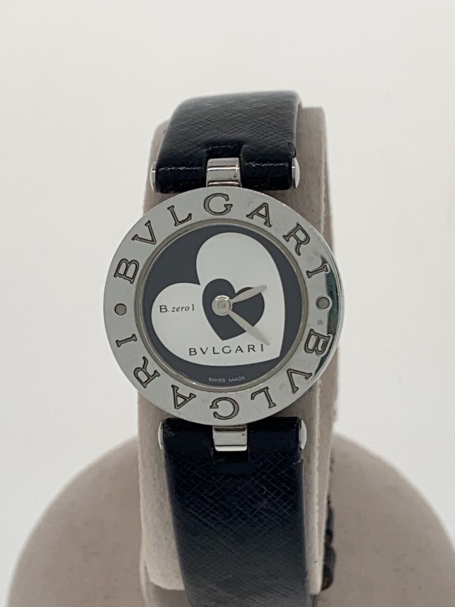 【中古】BVLGARI◆腕時計/アナログ/レザー/BLK/BLK/BZ22SS【服飾雑貨他】