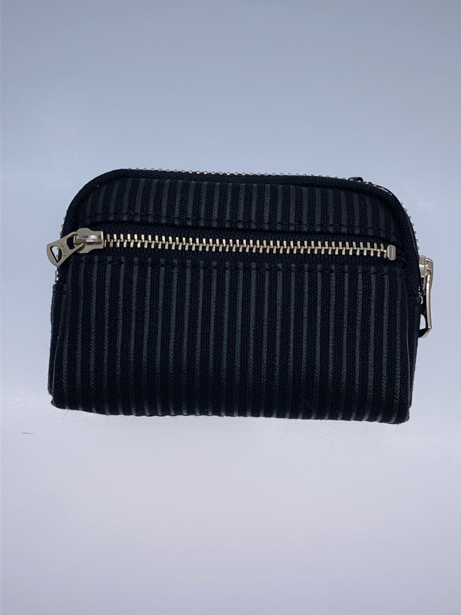 【中古】PORTER◆ドローイングコイン&キーケース/キャンバス/BLK/ストライプ/メンズ/650-09782【服飾雑貨他】