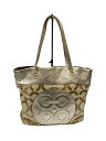 【中古】COACH◆トートバッグ_オプアート_総柄/キャンバス/GLD【バッグ】(4)