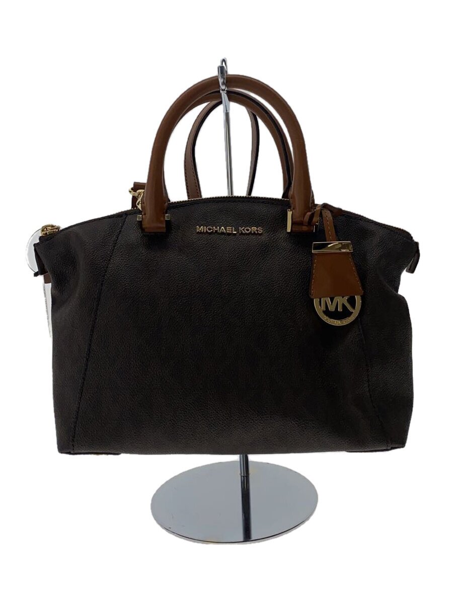 MICHAEL KORS◆Riley Small Satchel/--/BRW/総柄/30H5GRLS1B