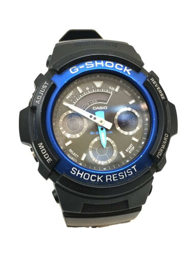 【中古】CASIO◆腕時計/デジアナ/ラバー/BLK/AW-591【服飾雑貨他】 【中古】CASIO◆腕時計/デジアナ/ラバー/BLK/AW-591【服飾雑貨他】