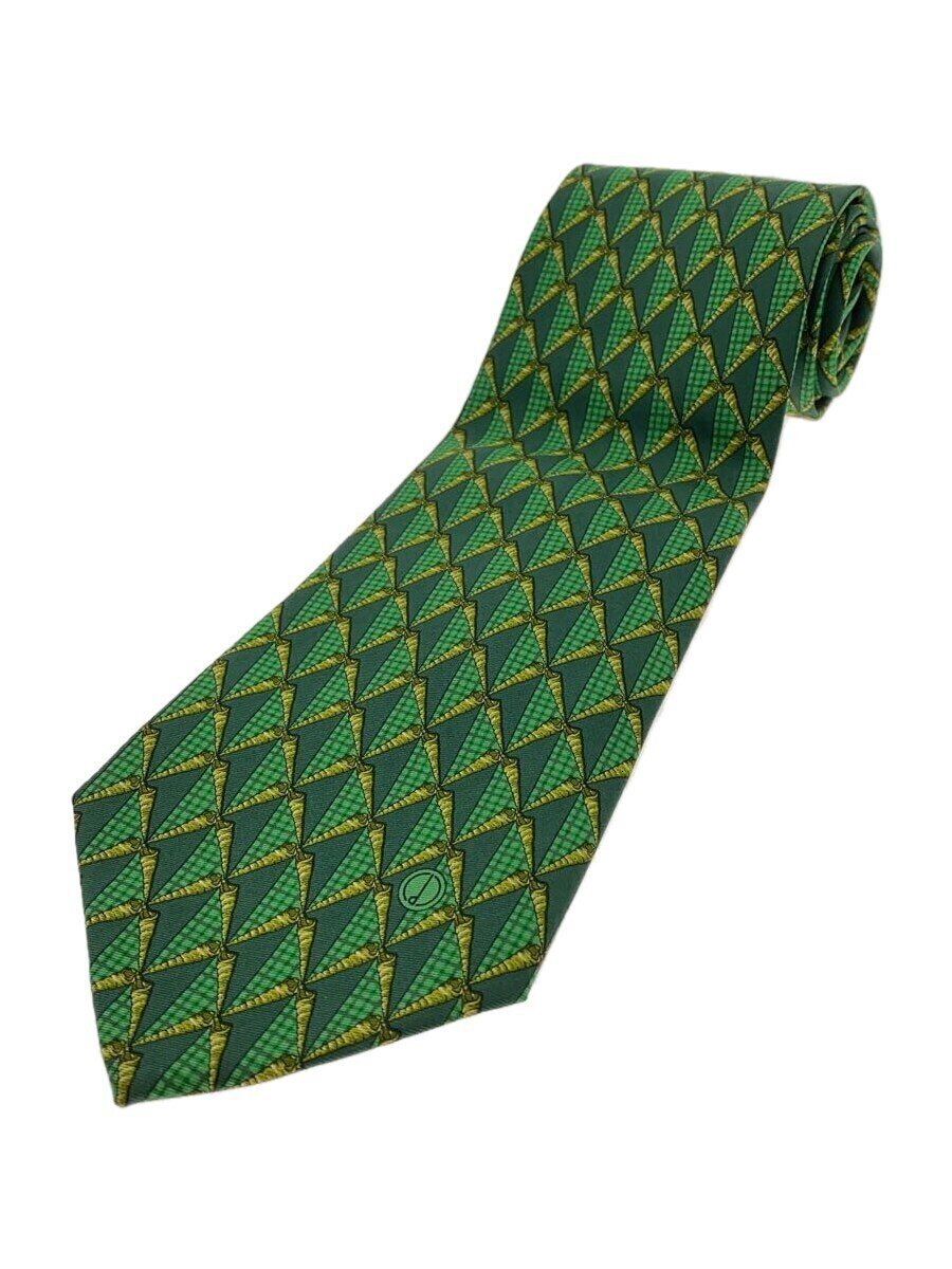 【中古】dunhill◆ネクタイ/シルク/GRN
