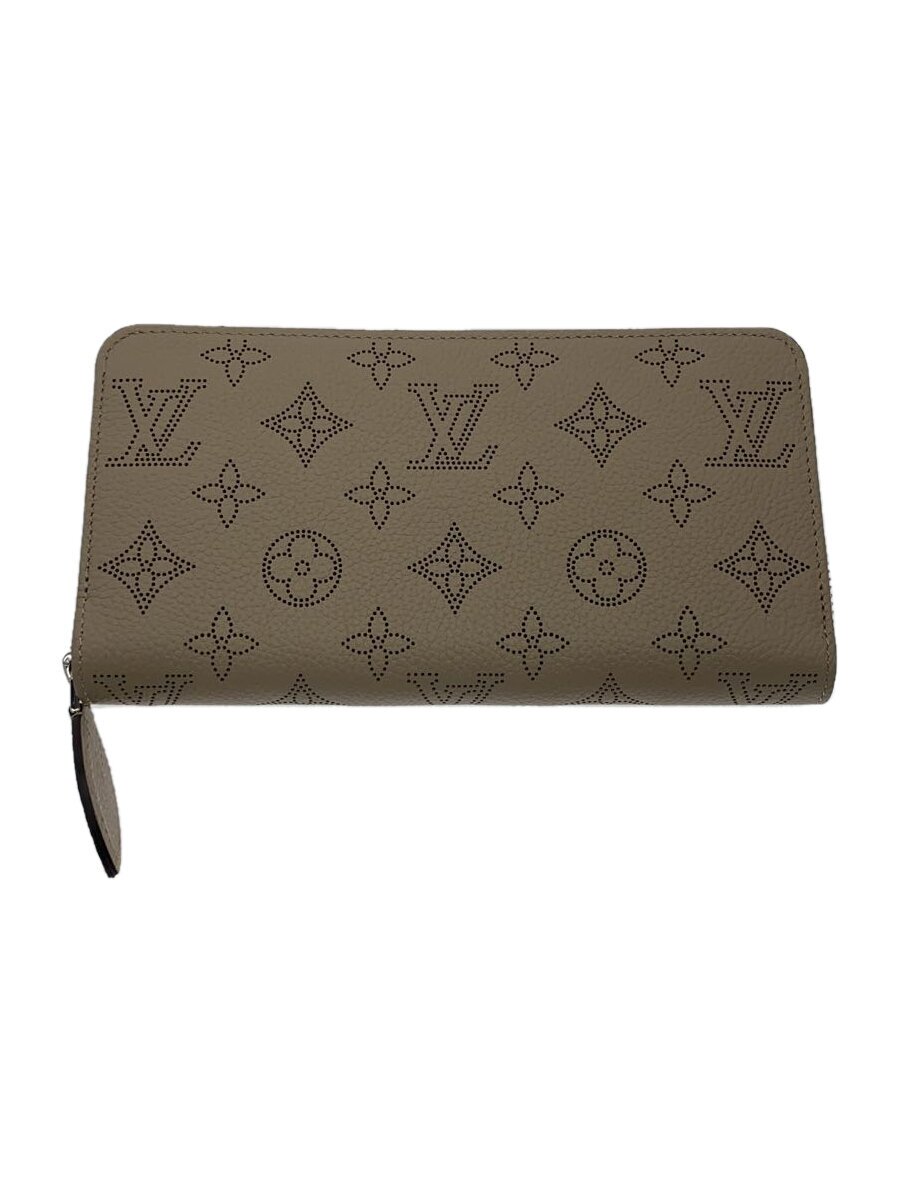 【中古】LOUIS VUITTON◆ジッピー・ウォレット_マヒナ_GRY/--/GRY/レディース【服飾雑貨他】