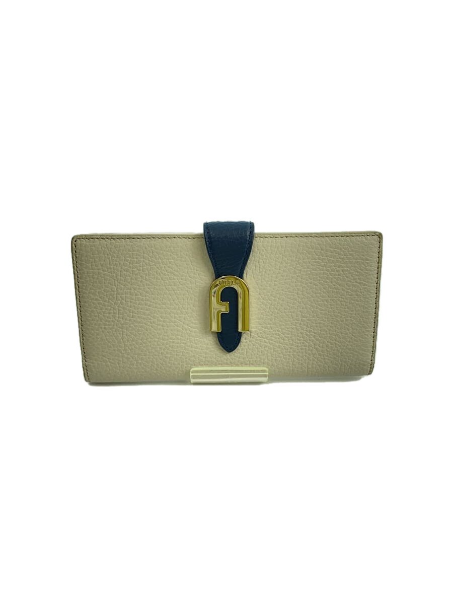 【中古】FURLA◆2つ折り財布/レザー/W