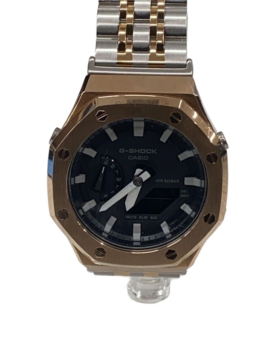 Rakuten - 【中古】CASIO◆GA-2100-1A1JF/クォーツ腕時計/アナログ/ステンレス/BLK/GA2100//【服飾雑貨他】
