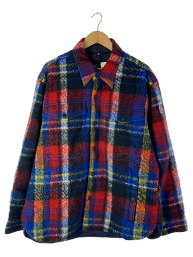 【中古】MONCLER GRENOBLE◆ジャケット/4/ポリエステル/RED/チェック【メンズウェア】 【中古】MONCLER GRENOBLE◆ジャケット/4/ポリエステル/RED/チェック【メンズウェア】