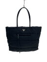 【中古】PRADA◆テスートボンバートートバッグ/ナイロン/BLK//【バッグ】