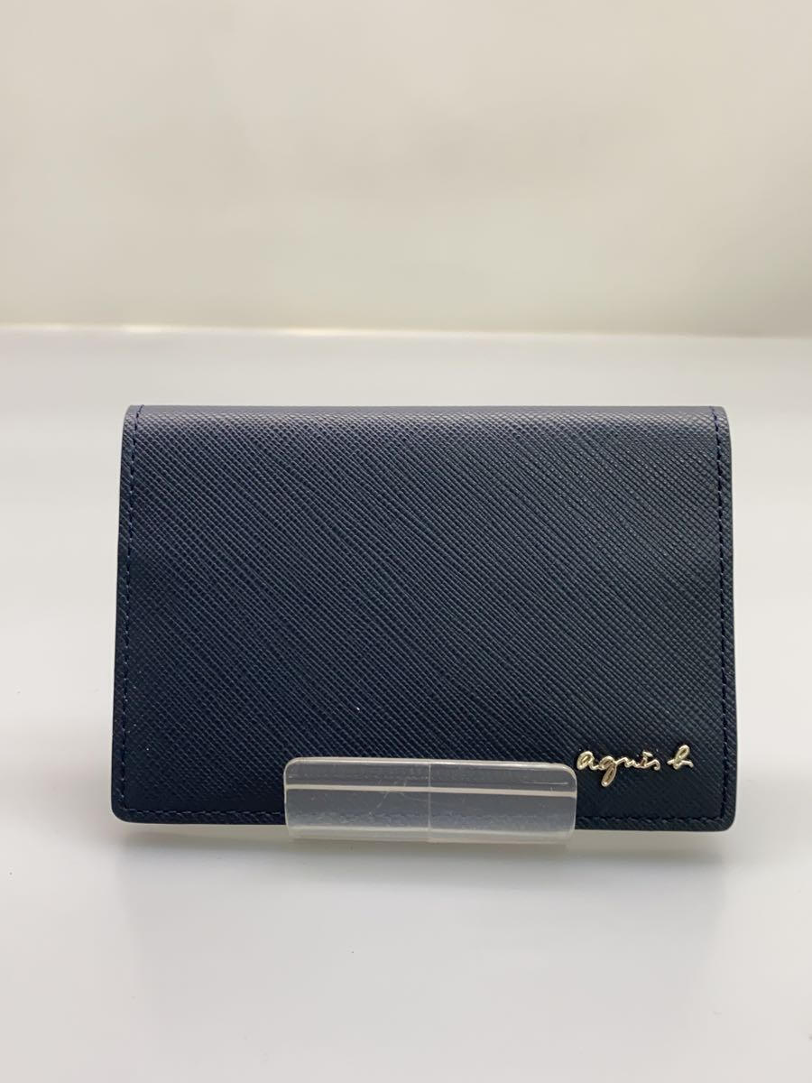 【中古】agnes b.◆カードケース/--/NVY/無地/メンズ【服飾雑貨他】