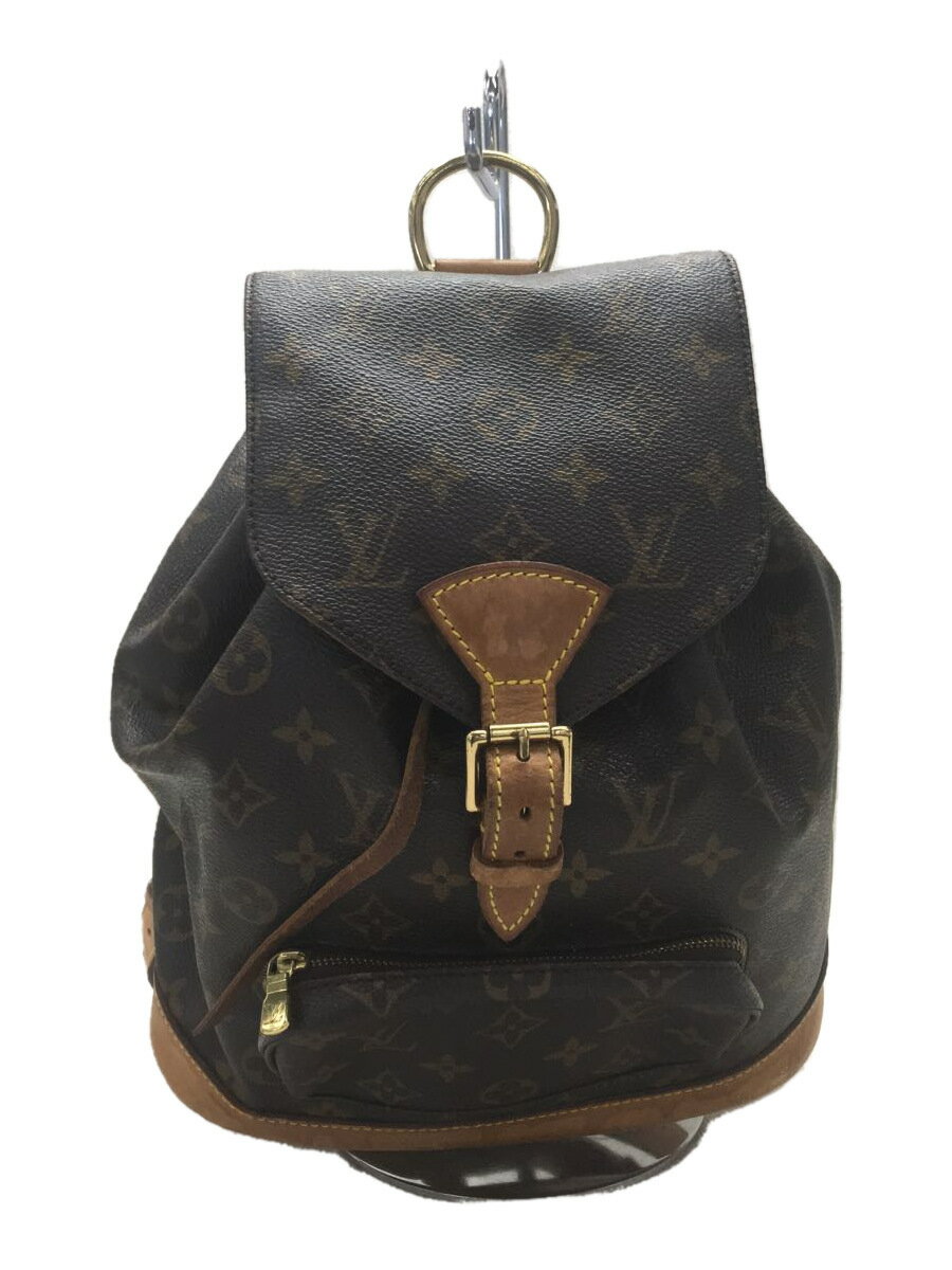 【中古】LOUIS VUITTON◆1)ミニ・モンスリ_モノグラム・キャンバス_BRW/PVC/BRW【バッグ】