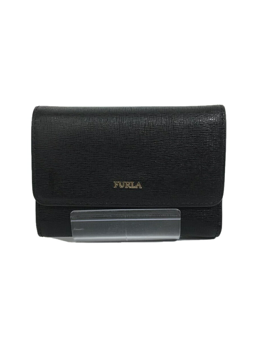 【中古】FURLA◆3つ折り財布/レザー/B