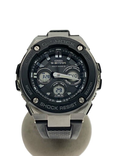 【中古】CASIO◆ソーラー腕時計・G-SHOCK/デジアナ/ラバー/BLK/BLK【服飾雑貨他】 【中古】CASIO◆ソーラー腕時計・G-SHOCK/デジアナ/ラバー/BLK/BLK【服飾雑貨他】