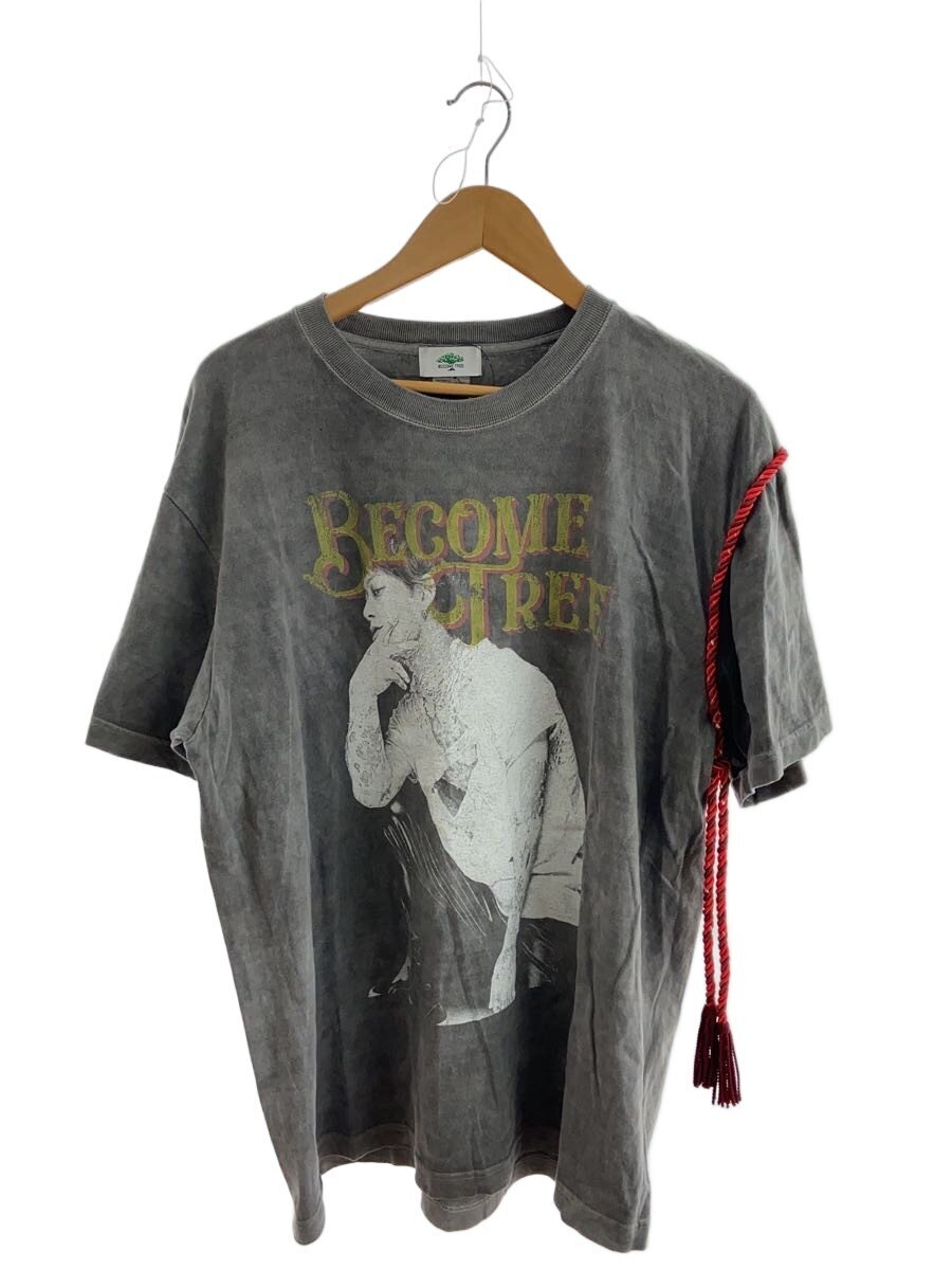 Rakuten - 【中古】BECOME TREE◆Tシャツ/L/コットン/GRY/プリント//【メンズウェア】