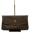 【中古】CELINE◆クラッチバッグ/レザー/BRW/総柄/M06【バッグ】