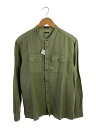 【中古】DENHAM◆長袖シャツ/S/コットン/カーキ/01-19-01-40-501【メンズウェア】(4)
