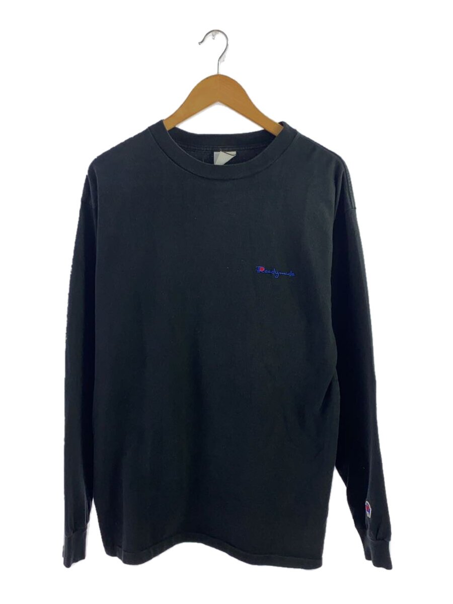 READYMADE◆21AW/PIONCHAM T-SHIRT/ロンT/L/コットン/ブラック/RE-CO-BK-00-00-200