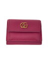 【中古】GUCCI◆3ツ折サイフ_GGマーモント/レザー/PNK/レディース【服飾雑貨他】(4)