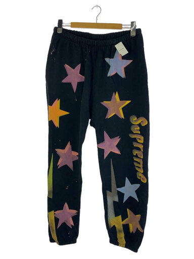 【中古】Supreme◆21SS/Gonz Stars Sweatpant/スウェットパンツ/L/コットン/ブラック/総柄【メンズウェア】 【中古】Supreme◆21SS/Gonz Stars Sweatpant/スウェットパンツ/L/コットン/ブラック/総柄【メンズウェア】