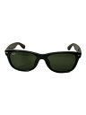 【中古】Ray-Ban◆サングラス/ウェリントン/セルロイド/BLK/...(4)