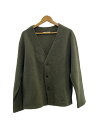 【中古】nest Robe◆カーディガン(厚手)/3/ウール/KHK/02184-0026【メンズウェア】