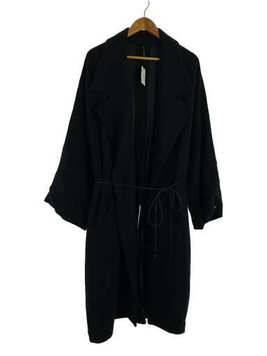 【中古】My Beautiful Landlet◆RECYCLED MELANGE WOOL KNIT LONG COAT/コート/0/ウール/BLK【メンズウェア】 【中古】My Beautiful Landlet◆RECYCLED MELANGE WOOL KNIT LONG COAT/コート/0/ウール/BLK【メンズウェア】
