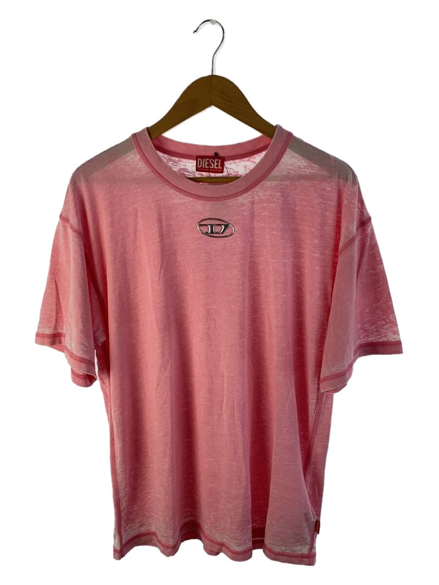 DIESEL◆Tシャツ/--/コットン/PNK/無地/A16146-T-BOXT-PAK-0CPAJ