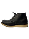 【中古】RED WING◆チャッカブーツ/US9.5/BLK/D3151【シューズ】