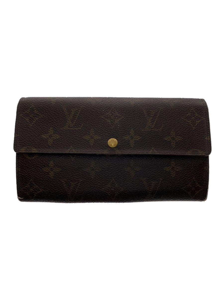【中古】LOUIS VUITTON◆2)ポシェット・ポルト・モネ・クレディ_モノグラム・キャンバス_BRW/PVC/BRW/メンズ//【服飾雑貨他】