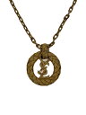 【中古】YVES SAINT LAURENT◆ネックレス/--/GLD/トップ有/レディース【服飾雑貨他】