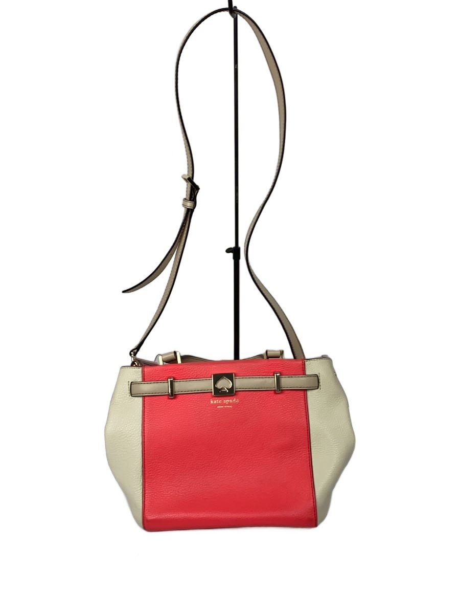 KATE SPADE - 【中古】kate spade new york◆ハンドバッグ/レザー/ピンク/スレあり【バッグ】