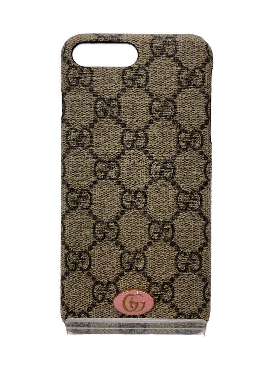 【中古】GUCCI◆小物/PVC/BEG/総柄/レデ